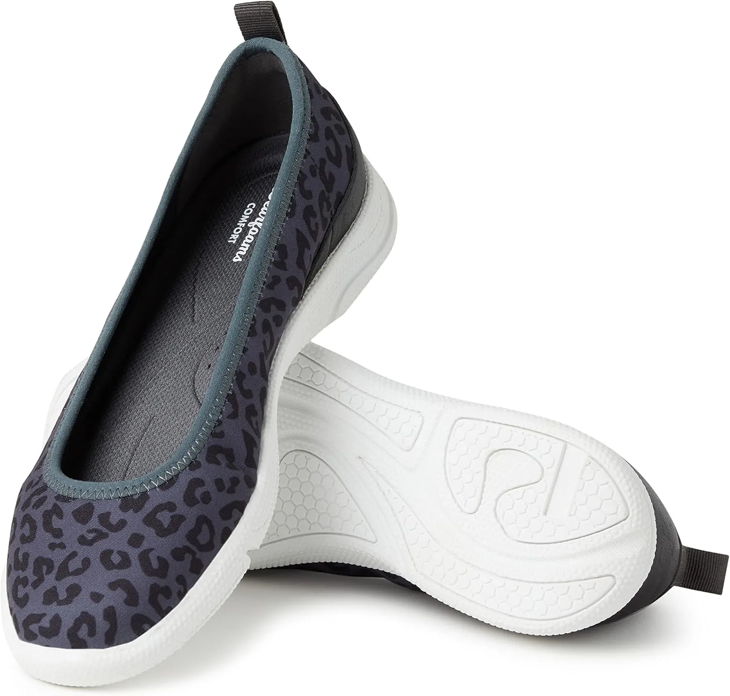 Dearfoams Women's Original Comfort Lightweight Slip-on Mia Ballet Flat