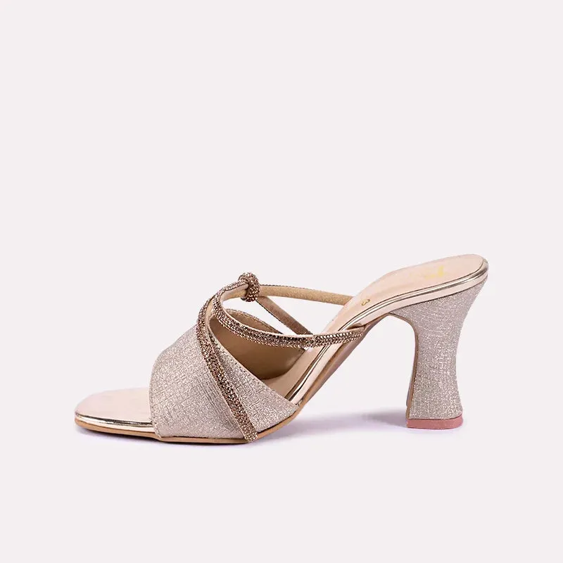 Glam Gold Heel Slippers 0412153
