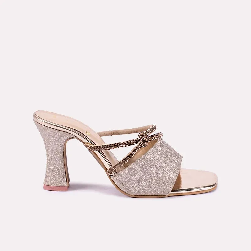 Glam Gold Heel Slippers 0412153