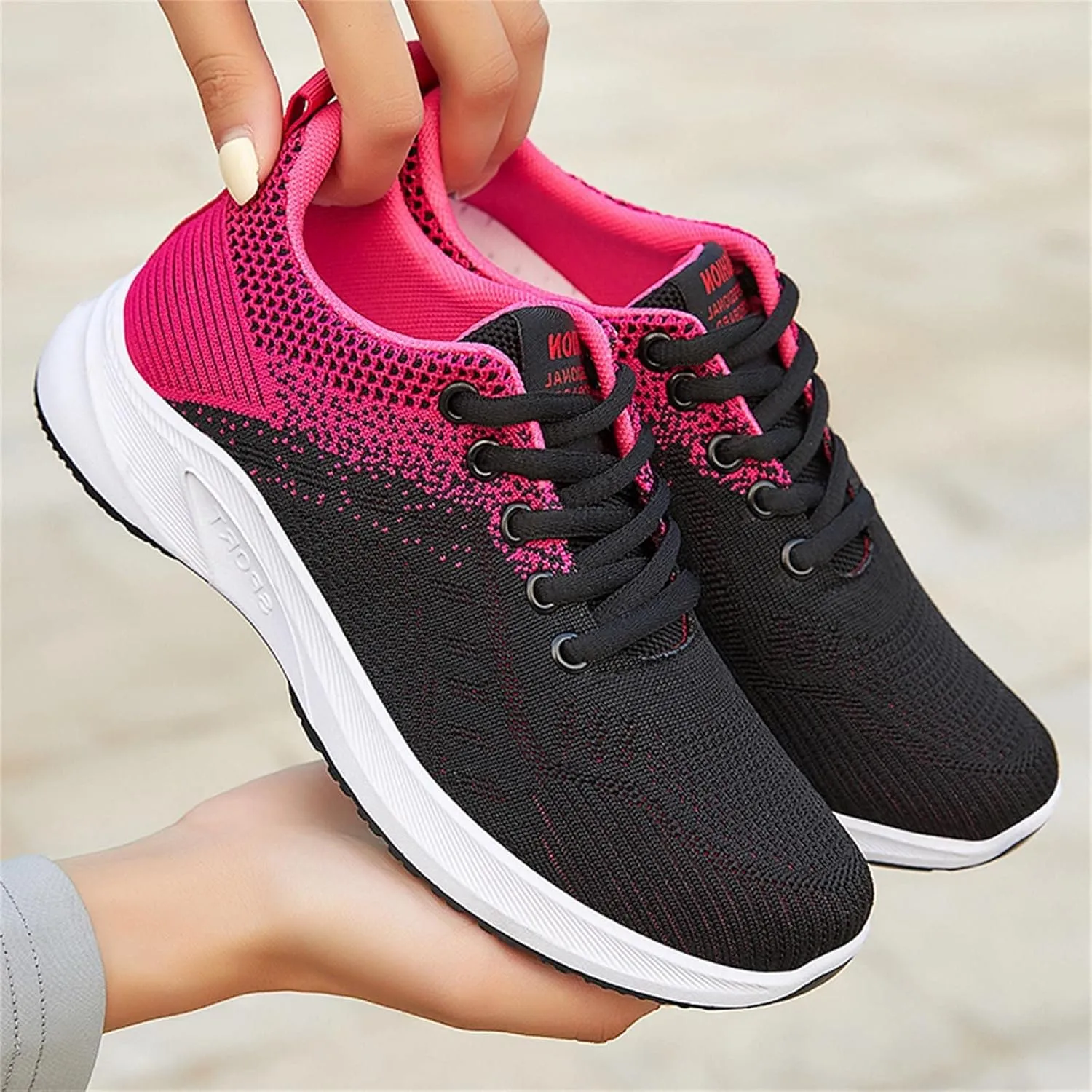 Women's Sneakers Wide Lightweight Work Slip Resistant Breathable Grey Tennis Shoes Women Women Loafers Comfortable Black Sneakers for Women Fashion