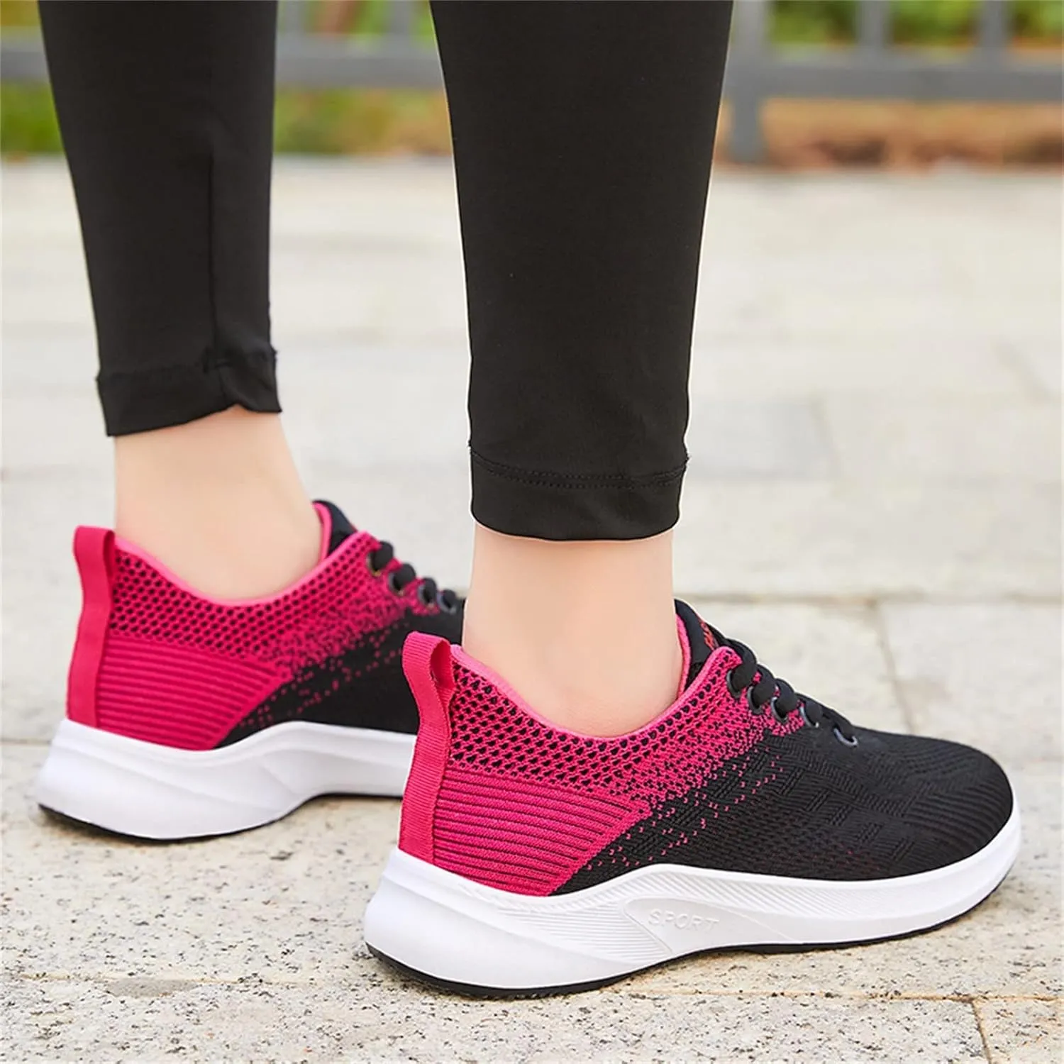Women's Sneakers Wide Lightweight Work Slip Resistant Breathable Grey Tennis Shoes Women Women Loafers Comfortable Black Sneakers for Women Fashion