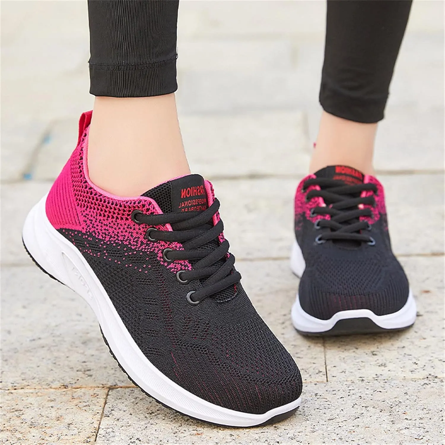 Women's Sneakers Wide Lightweight Work Slip Resistant Breathable Grey Tennis Shoes Women Women Loafers Comfortable Black Sneakers for Women Fashion